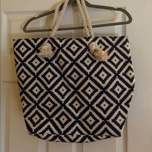 Cute nautical tote bag